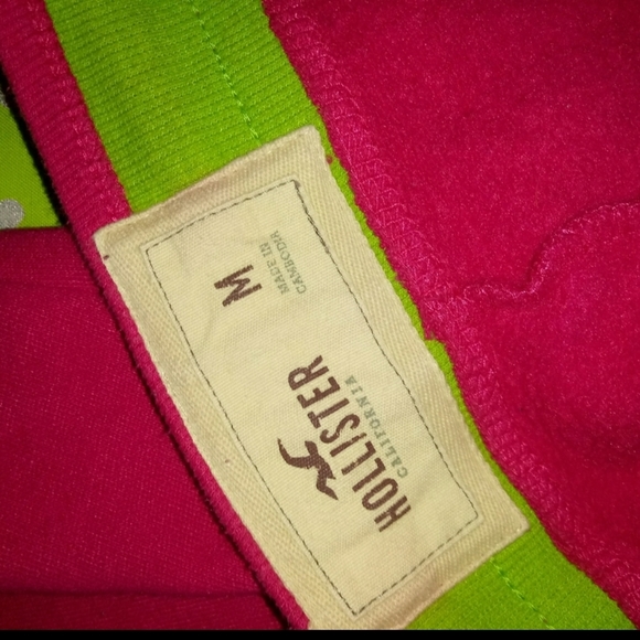 Hollister Jogger Pants Size M Hot Pink Skinny Leg - Picture 7 of 8
